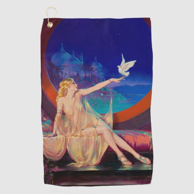 Sultana, das arabische Sultanat's Concubine 1925 Golfhandtuch (Vorderseite)
