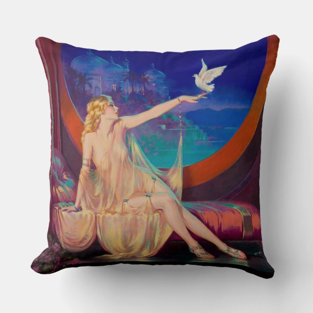Sultana, das arabische Sultanat's Concubine 1925 Kissen (Vorderseite)