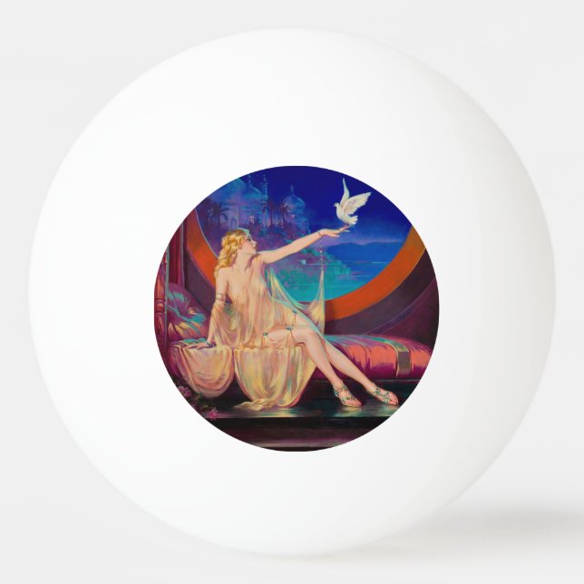 Sultana, das arabische Sultanat's Concubine 1925 Tischtennisball (Vorderseite)