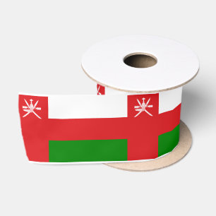Sultanat der Oman-Flagge Satinband