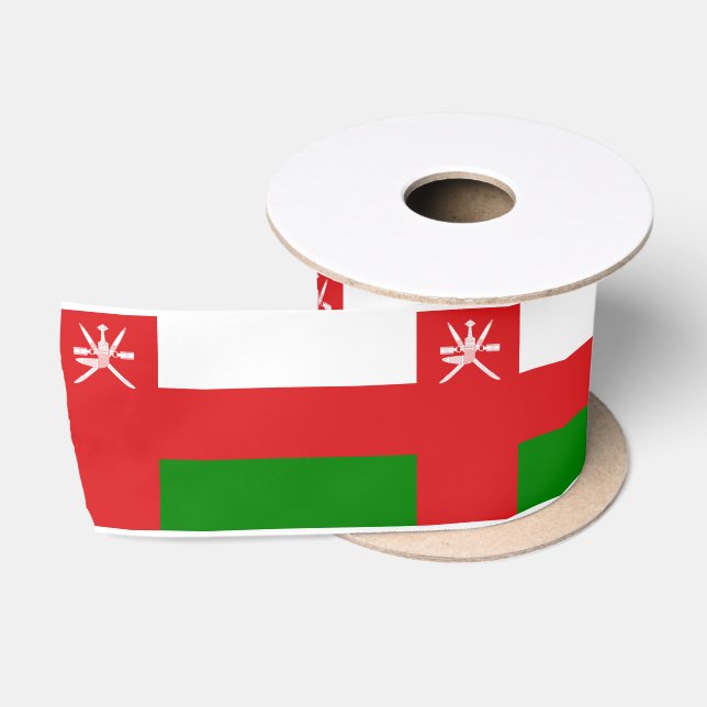 Sultanat der Oman-Flagge Satinband (Spule)