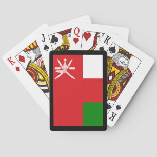 Sultanat der Oman-Flagge Spielkarten