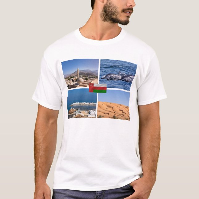 Sultanat der Oman-Sehenswürdigkeiten T-Shirt (Vorderseite)