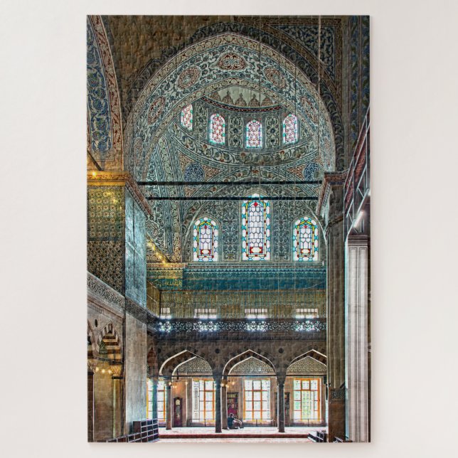 Sultans-Ahmed-Moschee. Innenarchitektur (Vertikal)