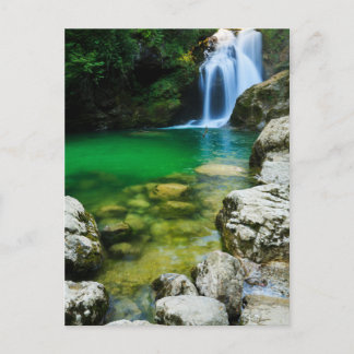 Sum Waterfall in der Vintgar-Schlucht, in der Nähe Postkarte