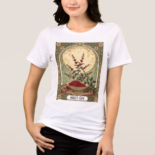 Sumac Sonnenaufgang Ein Haft-Sin-Symbol der Erneue Tri-Blend Shirt