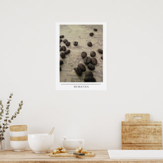Sumatra - Kaffee-Kunst senden Poster