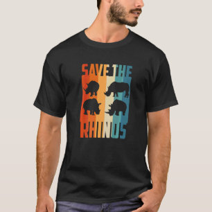 Sumatra Rhino Rettete Rhinos Rhinoceros T-Shirt