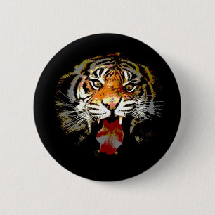 Sumatran Tiger Button