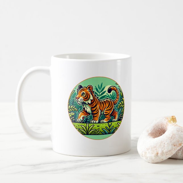 Sumatran Tiger Tasse (Mit Donut)