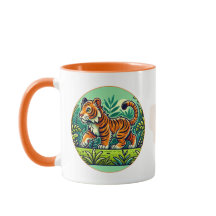 "Sumatran Tiger Tasse - Jungle Design