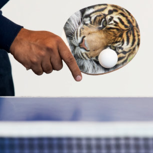 Sumatran Tiger Wildlife Foto Tischtennis Schläger