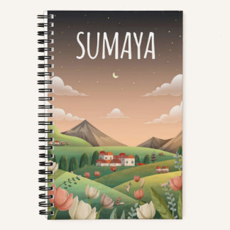 Sumayas Serene Valley Notebook 🌷 🏞️ Notizbuch