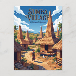 Sumba Insel Indonesien Postkarte