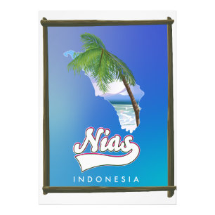Sumba Insel Indonesien Reisekarte Fotodruck