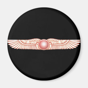 Sumerian Anunnaki Winged Sun Disk Magnet