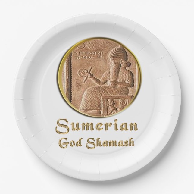 Sumerisch Pappteller (Vorderseite)