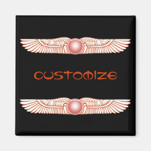 Sumerische Anunnaki Winged Sun-Scheibe Magnet