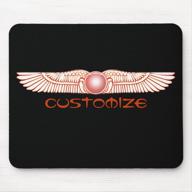 Sumerische Anunnaki Winged Sun-Scheibe Mousepad (Vorne)
