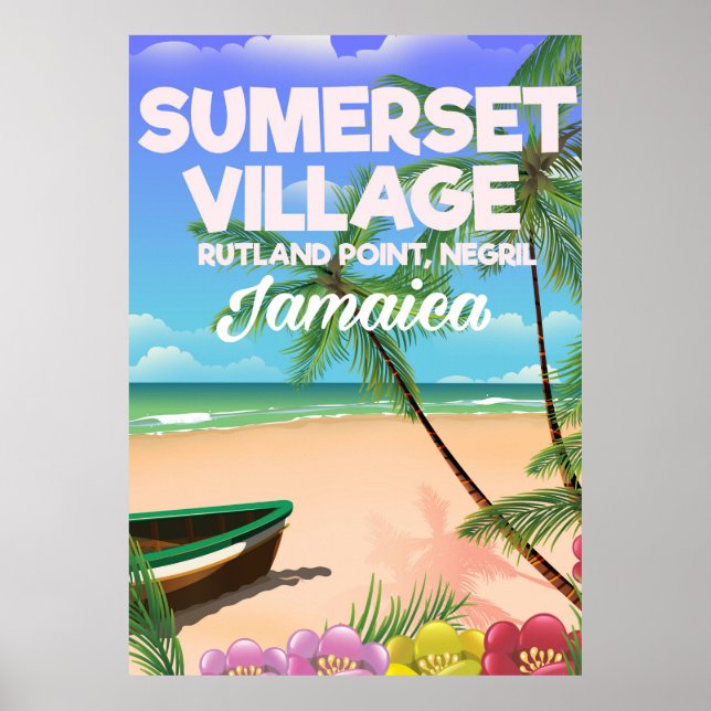 Sumerset Village Jamaica Reiseplakat Poster (Vorne)