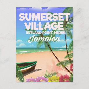 Sumerset Village Jamaica Reiseplakat Postkarte