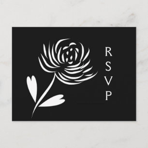 Sumi-e Style Chrysanthemum UAWG Postcard Einladungspostkarte