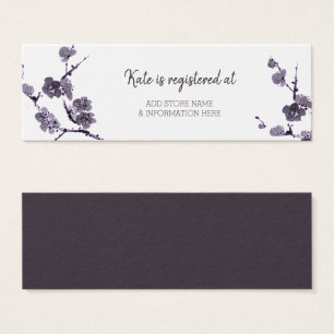 Sumie de fleur de prune Registre des naissances In