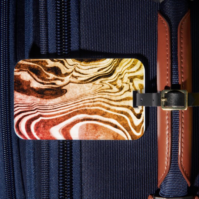 Suminagashi-Gepäckmarke Gepäckanhänger (Vorderseite Insitu 4)