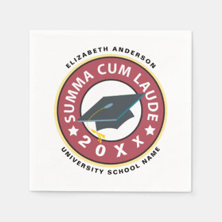 Summa Cum Laude Abschluss Serviette