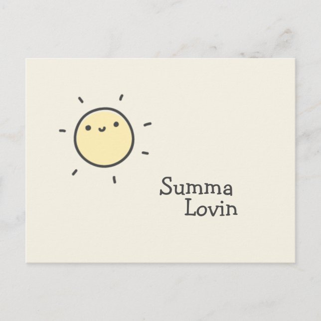 Summa Lovin - Niedlich Sun Postkarte (Vorderseite)
