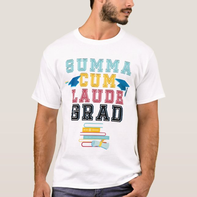 Summa mit Laude Uni-Abschluss-Shirt-Ehren T-Shirt (Vorderseite)