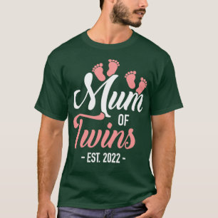 Summe der Zwillinge 2022 für Schwangerschaftsankün T-Shirt