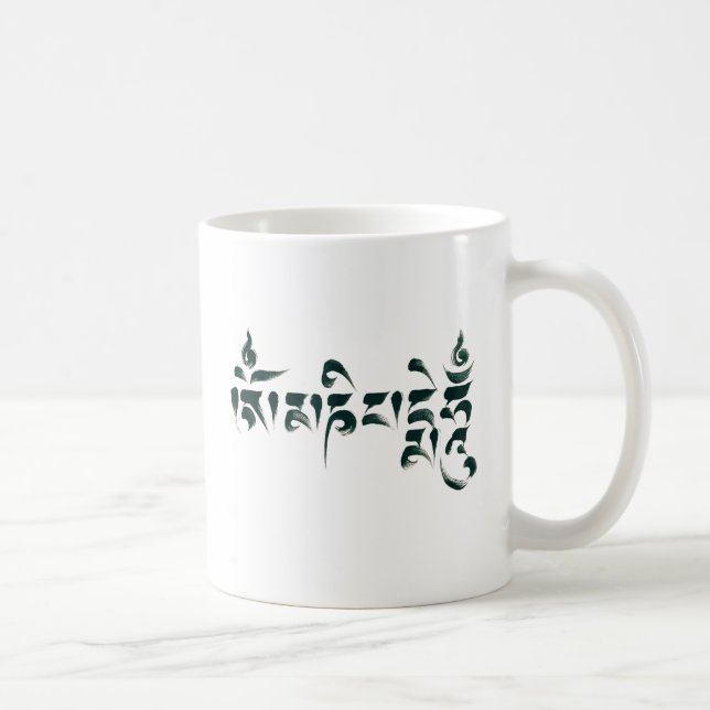 Summen III OM Mani Padme Kaffeetasse (Rechts)