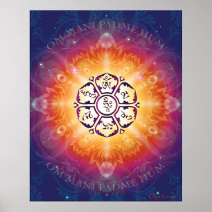 Summen OM Mani Padme Poster