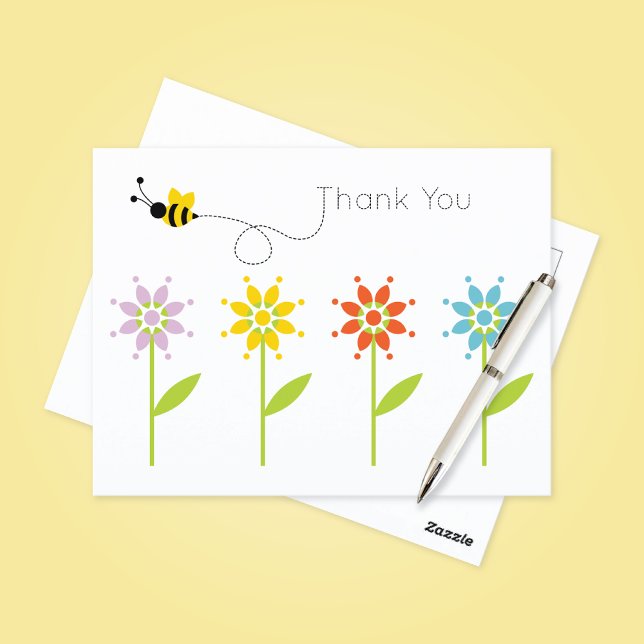 Summende Hummel Danke Postkarte (Von Creator hochgeladen)