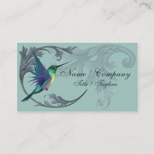 Summenvogel-Eleganz Visitenkarte (Vorderseite)