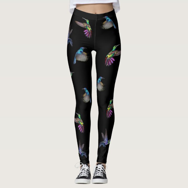 Summenvogel-Freude - fertigen Sie sie besonders an Leggings (Vorderseite)
