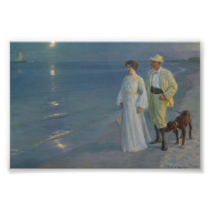 Summer Abend am Skagen Beach Fotodruck