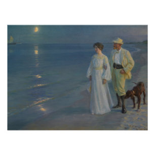 Summer Abend am Skagen Beach Poster