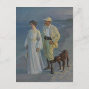 Summer Abend am Skagen Beach Postkarte