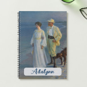 Summer Abend Peder Severin Krøyer Art Dänemark Notizbuch