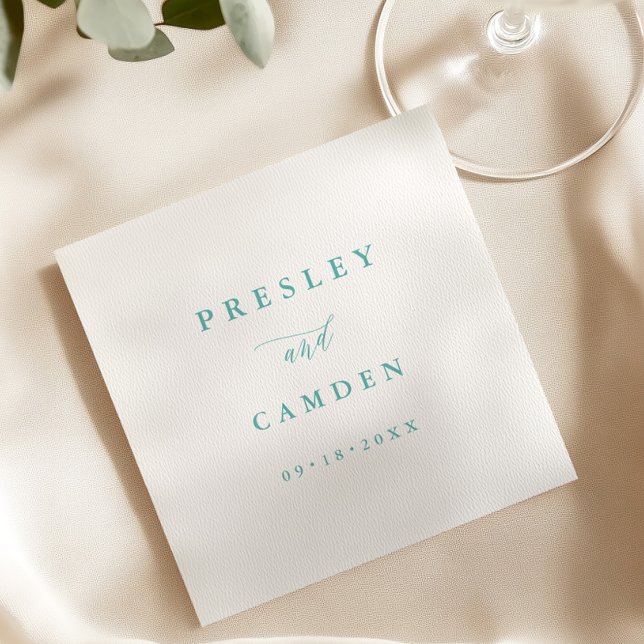 Summer Aqua Paper Dinner Napkins Wedding Decor Serviette (Von Creator hochgeladen)