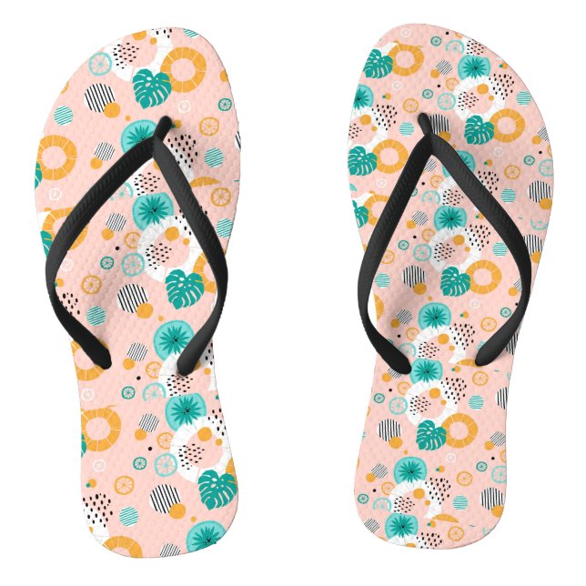 Summer Art Design Flip Flops (Fußbett)