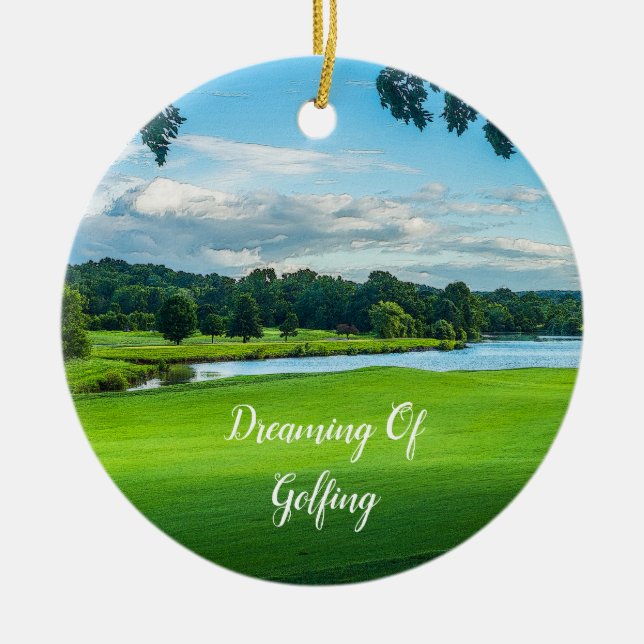 Summer At The Golf Course Keramik Ornament (Vorne)