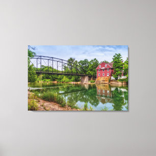 Summer at War Eagle Mill Leinwand