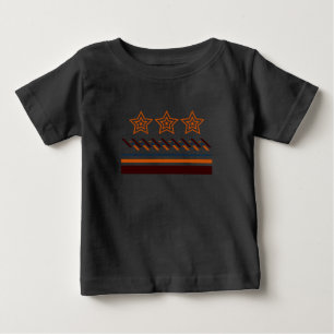 Summer Baby Drei-Sterne-Streifen T-shirt