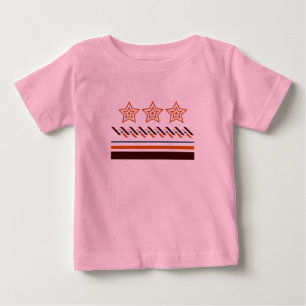 Summer Baby Drei-Sterne Stripes T-shirt