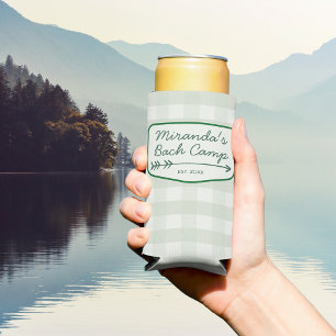 Summer Bach Camp Gingham Junggeselinnen-Abschied G Selters Dosenkühler