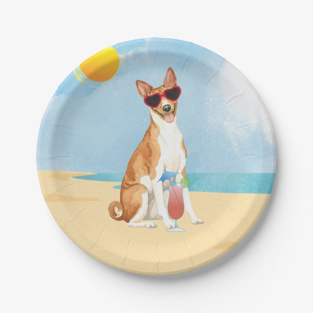 Summer Basenji Paper Teller (Vorderseite)