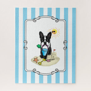Summer Beach Boston Terrier (schwarz) - Niedlicher